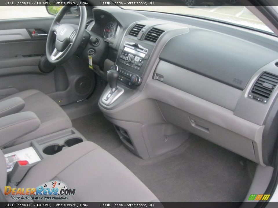 2011 Honda CR-V EX 4WD Taffeta White / Gray Photo #34