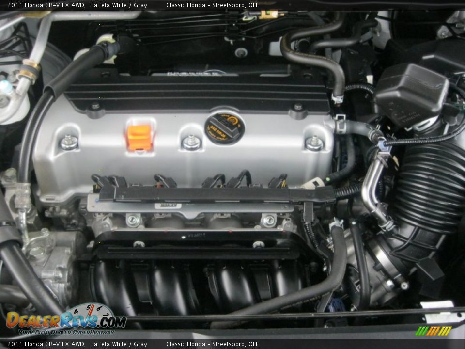 2011 Honda CR-V EX 4WD Taffeta White / Gray Photo #35