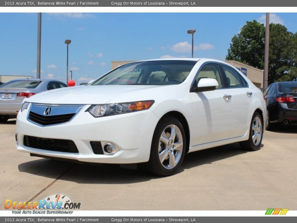 2013 Acura TSX Bellanova White Pearl / Parchment Photo #2