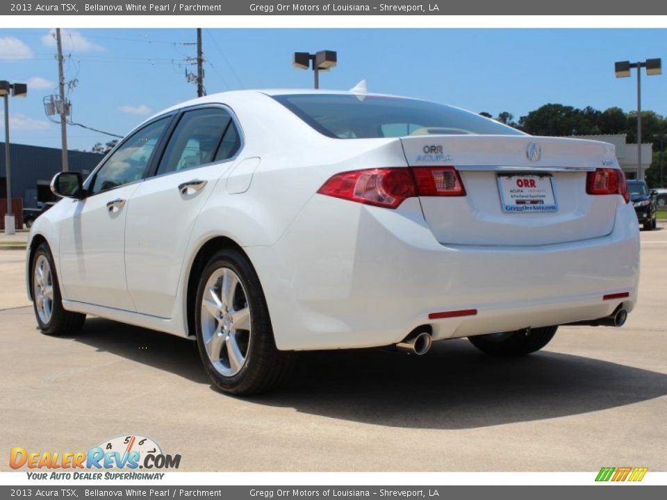 2013 Acura TSX Bellanova White Pearl / Parchment Photo #3