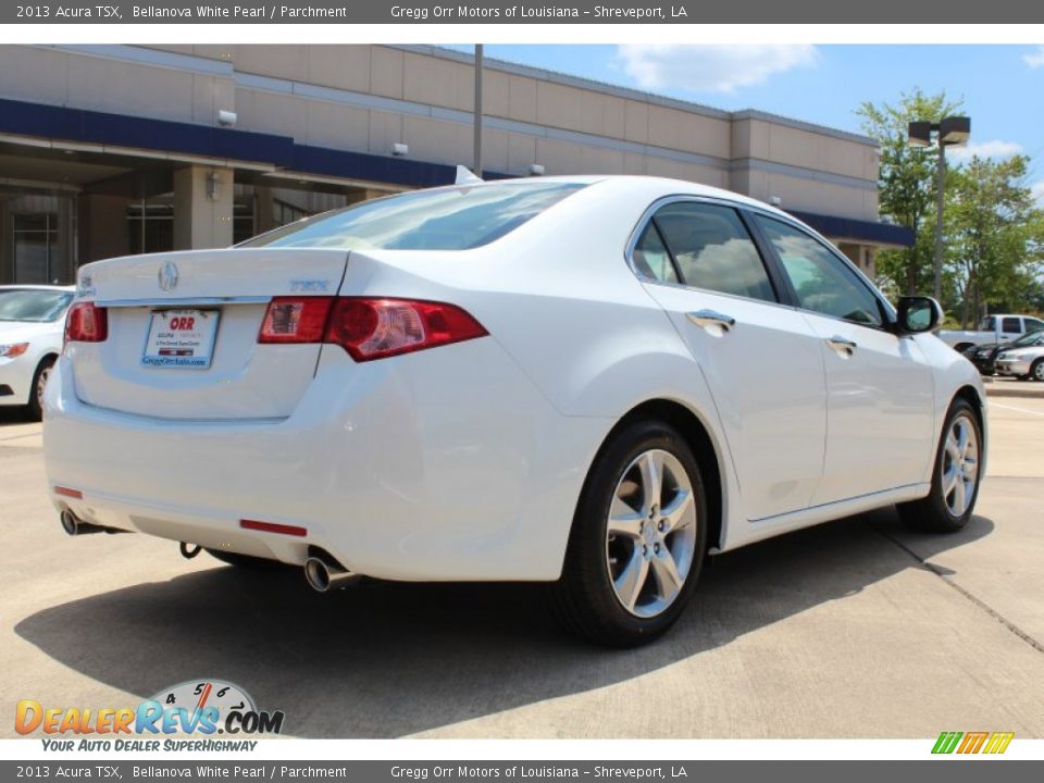 2013 Acura TSX Bellanova White Pearl / Parchment Photo #4