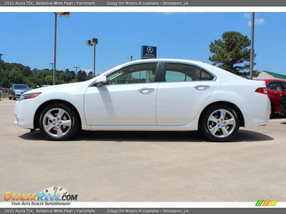 2013 Acura TSX Bellanova White Pearl / Parchment Photo #5