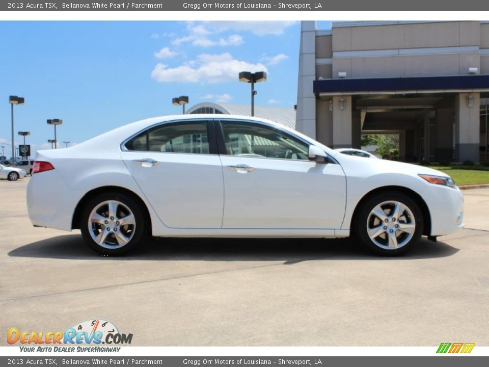 2013 Acura TSX Bellanova White Pearl / Parchment Photo #6