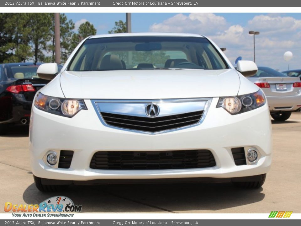 2013 Acura TSX Bellanova White Pearl / Parchment Photo #7