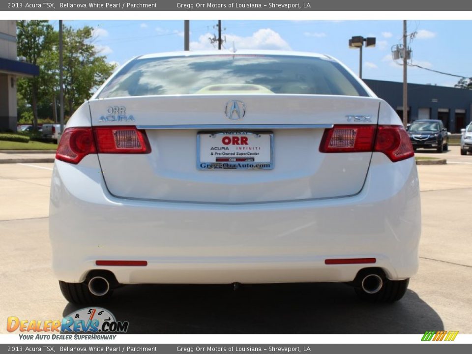2013 Acura TSX Bellanova White Pearl / Parchment Photo #8