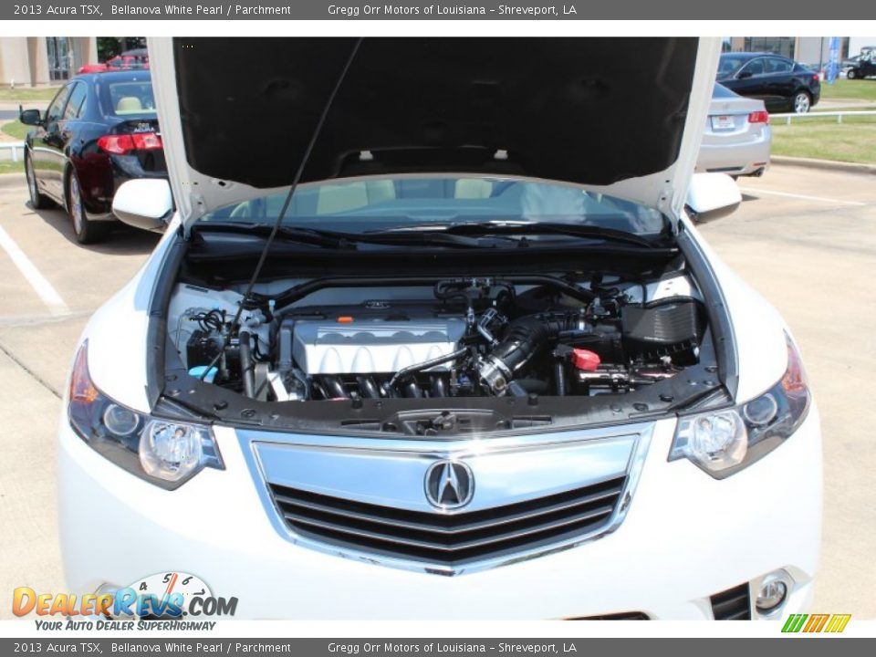 2013 Acura TSX Bellanova White Pearl / Parchment Photo #10