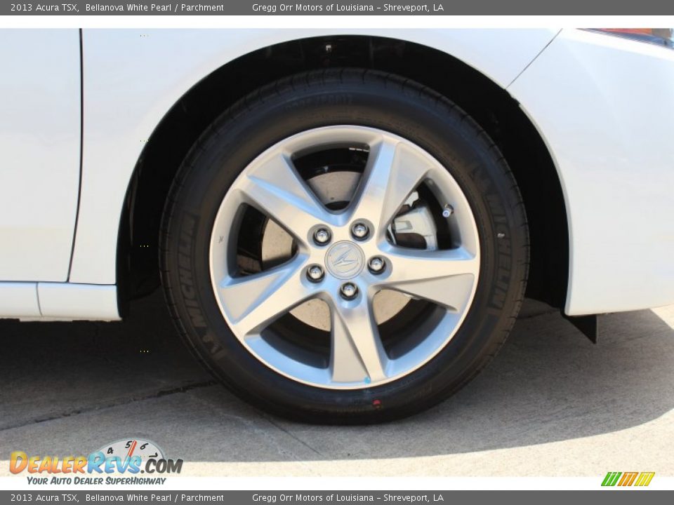 2013 Acura TSX Bellanova White Pearl / Parchment Photo #12