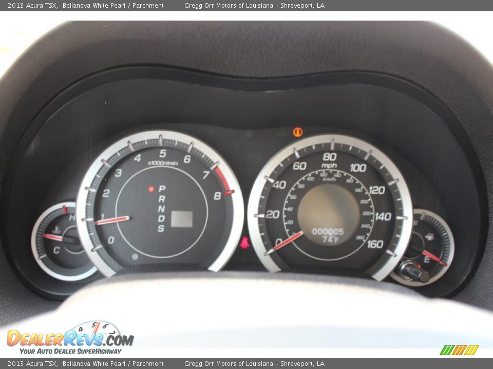 2013 Acura TSX Bellanova White Pearl / Parchment Photo #13