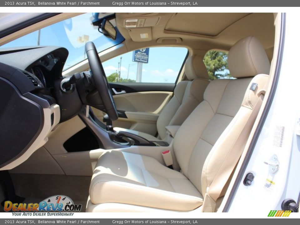 2013 Acura TSX Bellanova White Pearl / Parchment Photo #16