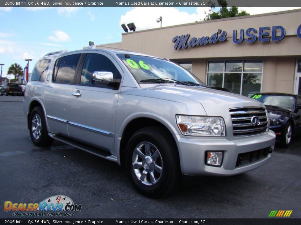 2006 Infiniti QX 56 4WD Silver Indulgence / Graphite Photo #2