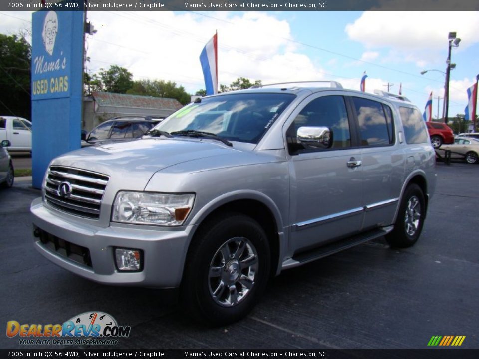 2006 Infiniti QX 56 4WD Silver Indulgence / Graphite Photo #4