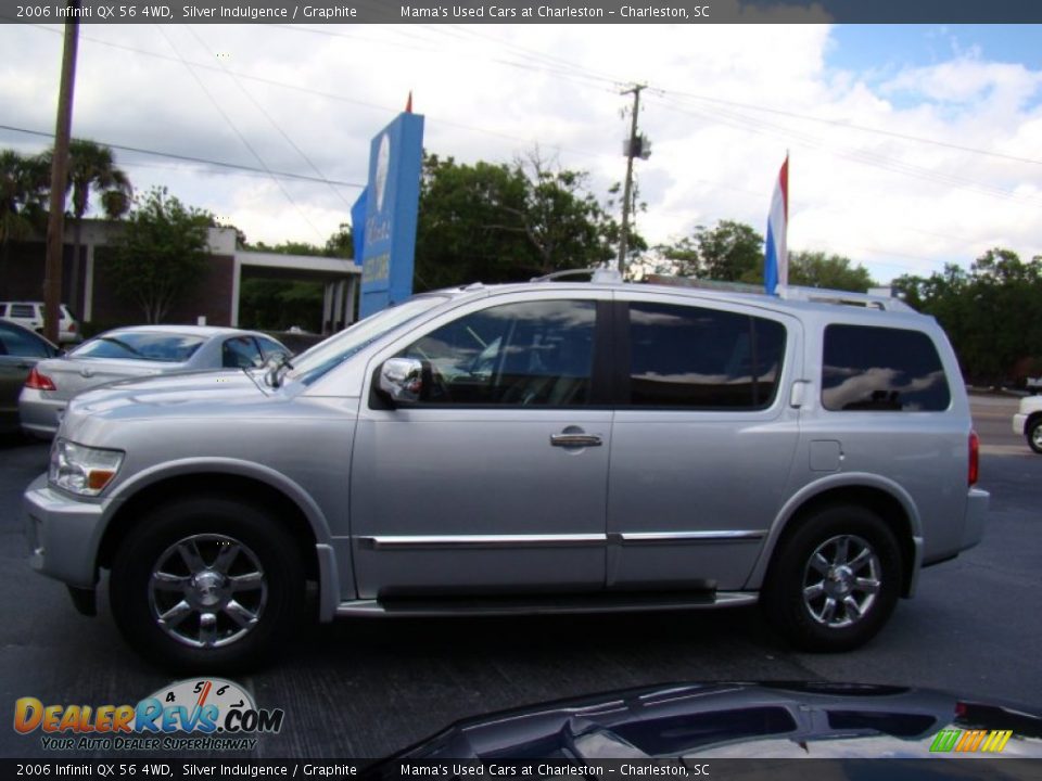 2006 Infiniti QX 56 4WD Silver Indulgence / Graphite Photo #5