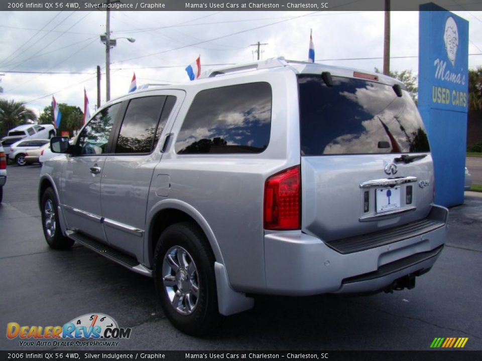 2006 Infiniti QX 56 4WD Silver Indulgence / Graphite Photo #6