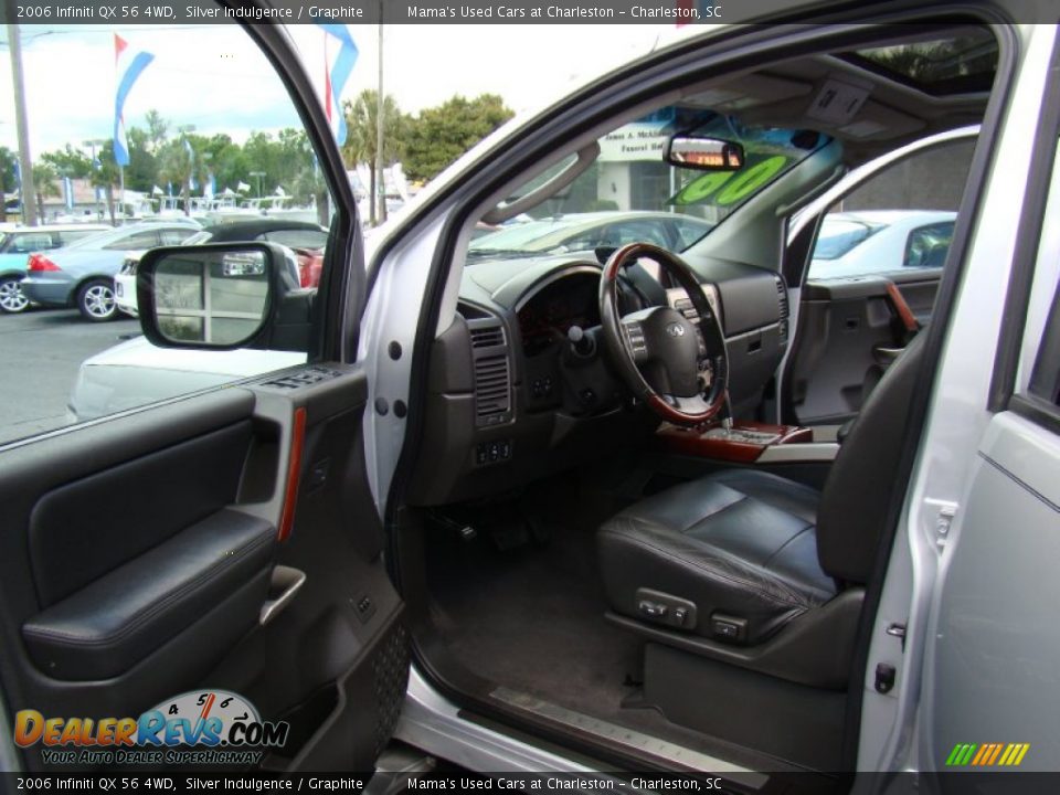 2006 Infiniti QX 56 4WD Silver Indulgence / Graphite Photo #9