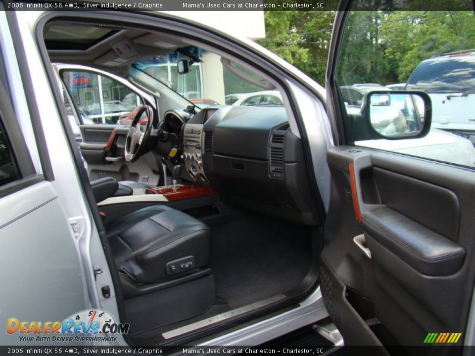 2006 Infiniti QX 56 4WD Silver Indulgence / Graphite Photo #14