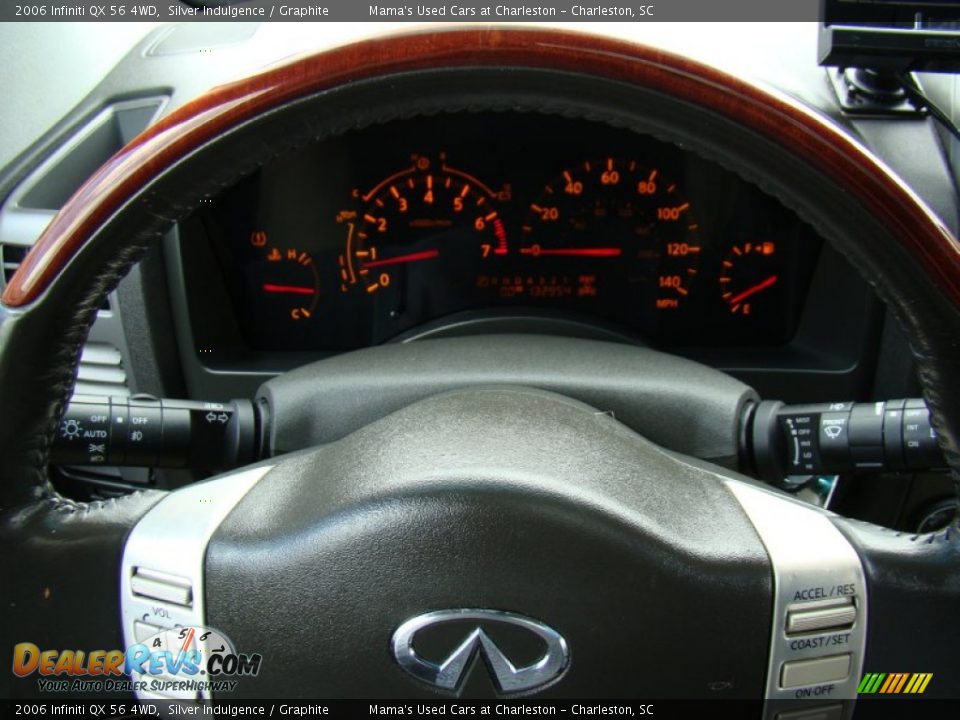 2006 Infiniti QX 56 4WD Silver Indulgence / Graphite Photo #22