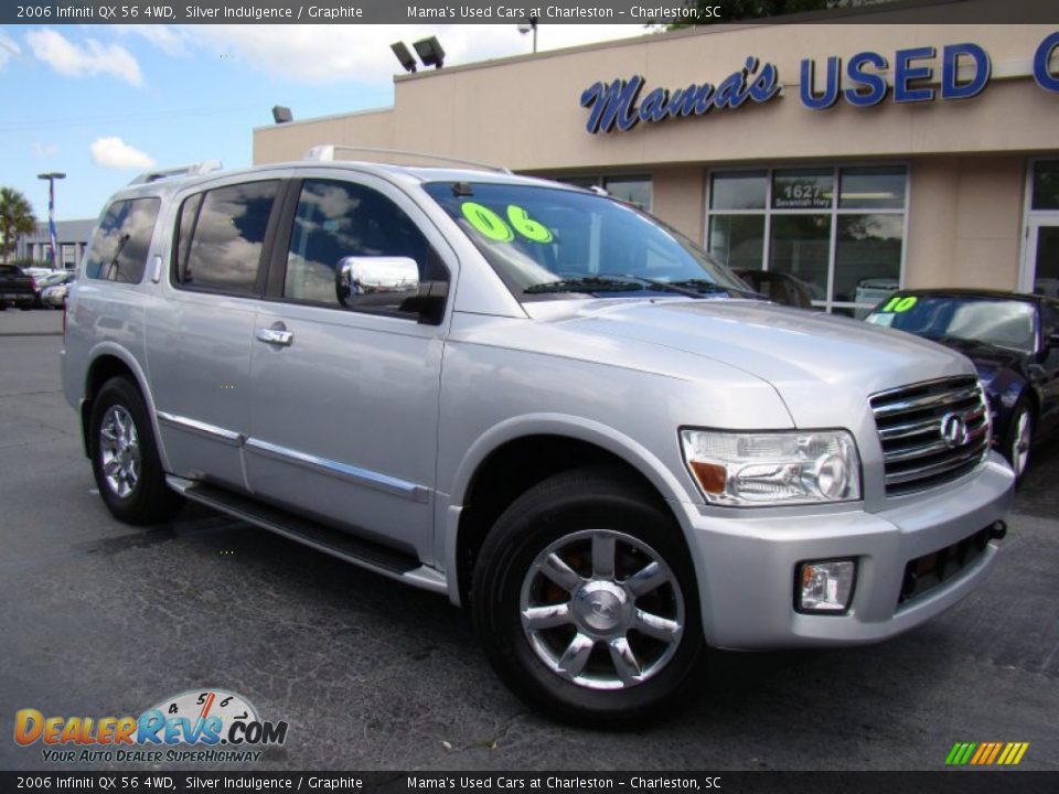 2006 Infiniti QX 56 4WD Silver Indulgence / Graphite Photo #28