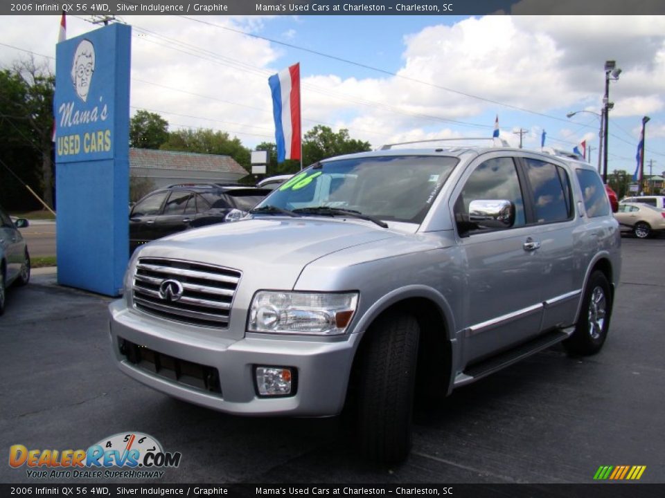 2006 Infiniti QX 56 4WD Silver Indulgence / Graphite Photo #29