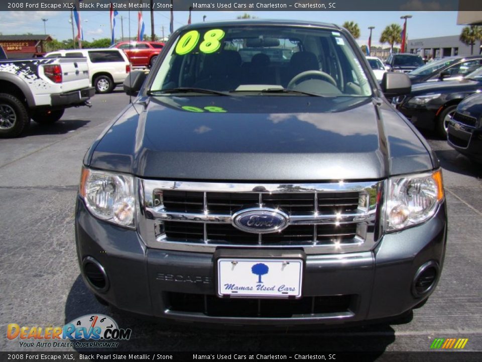 2008 Ford Escape XLS Black Pearl Slate Metallic / Stone Photo #3