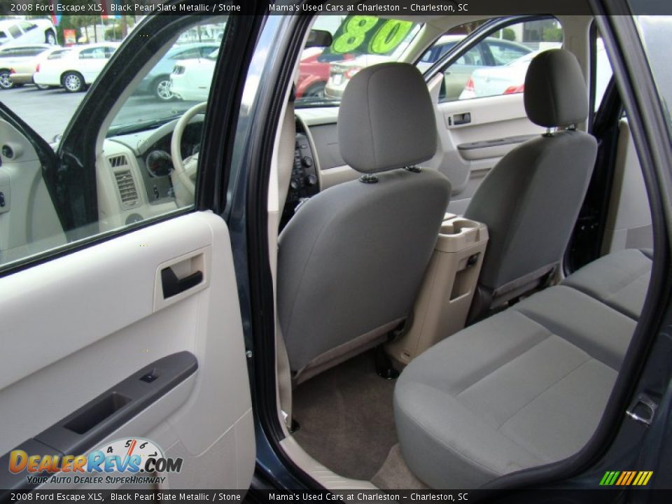 2008 Ford Escape XLS Black Pearl Slate Metallic / Stone Photo #10