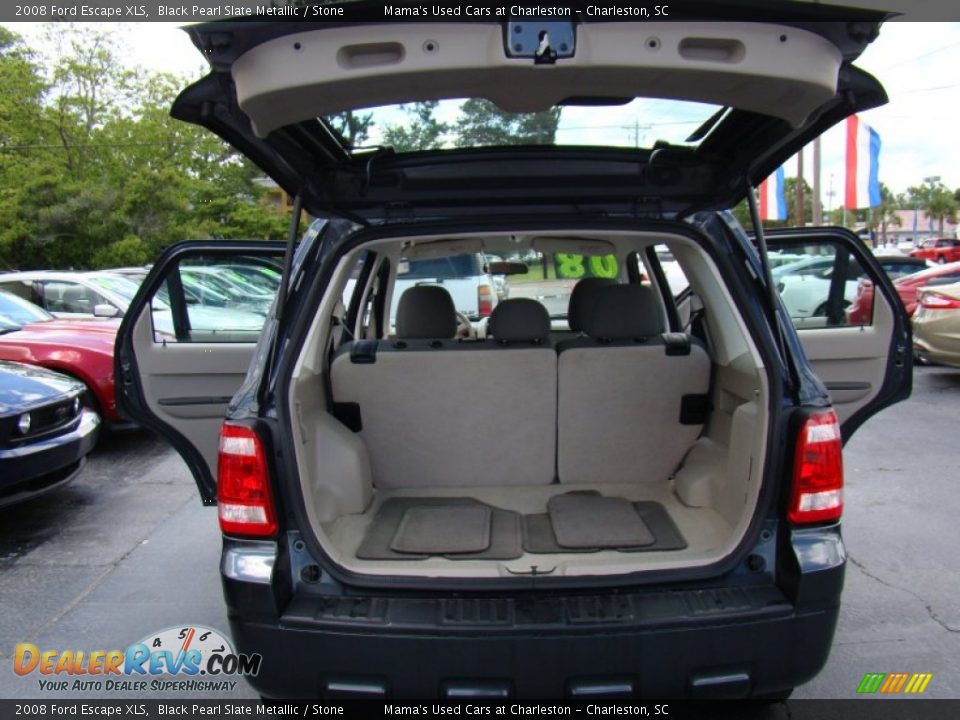 2008 Ford Escape XLS Black Pearl Slate Metallic / Stone Photo #11