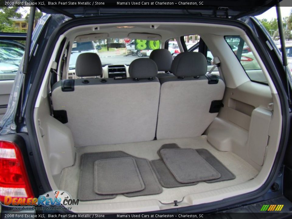 2008 Ford Escape XLS Black Pearl Slate Metallic / Stone Photo #12