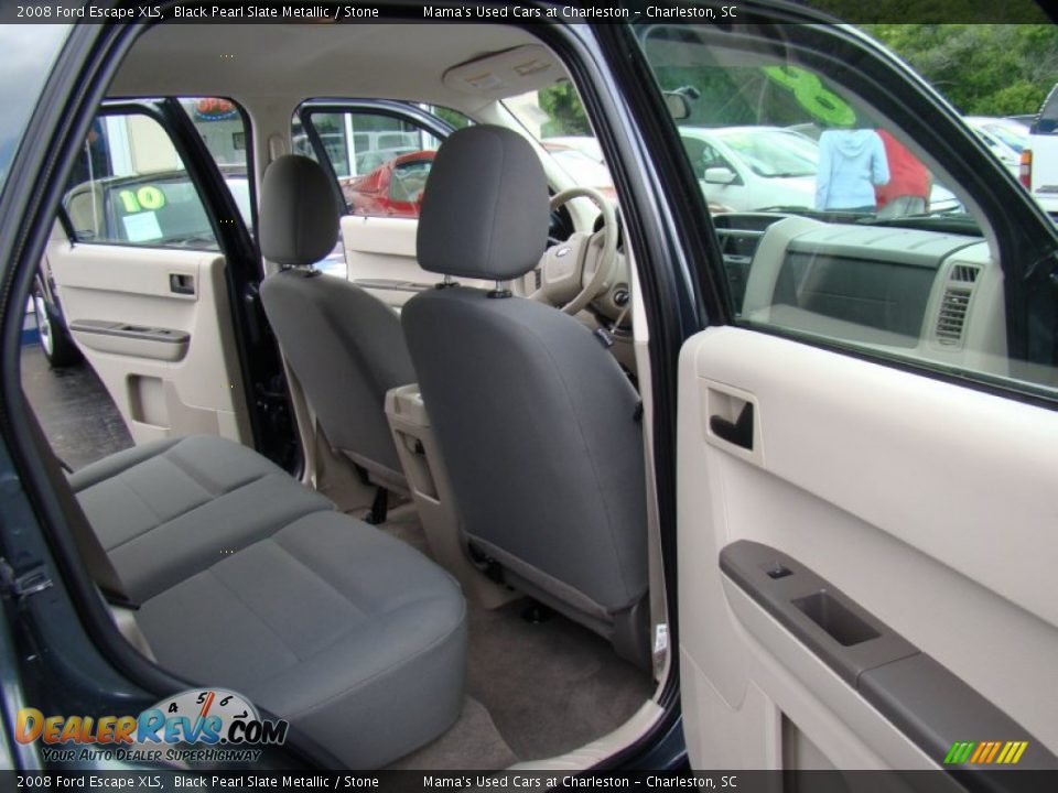2008 Ford Escape XLS Black Pearl Slate Metallic / Stone Photo #14