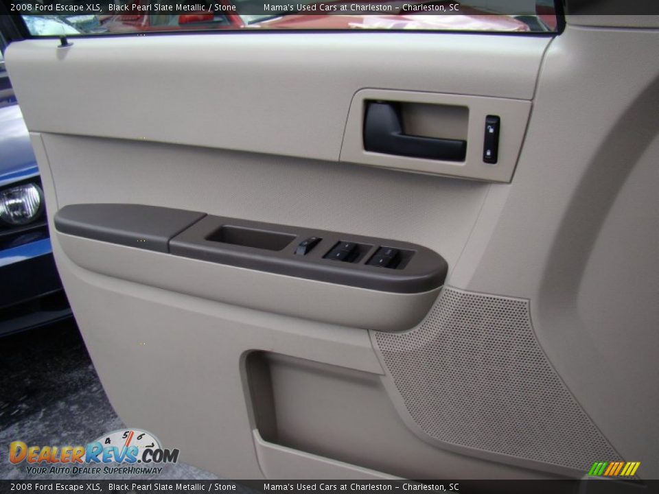 2008 Ford Escape XLS Black Pearl Slate Metallic / Stone Photo #16