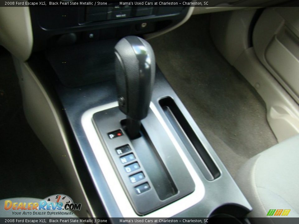 2008 Ford Escape XLS Black Pearl Slate Metallic / Stone Photo #18