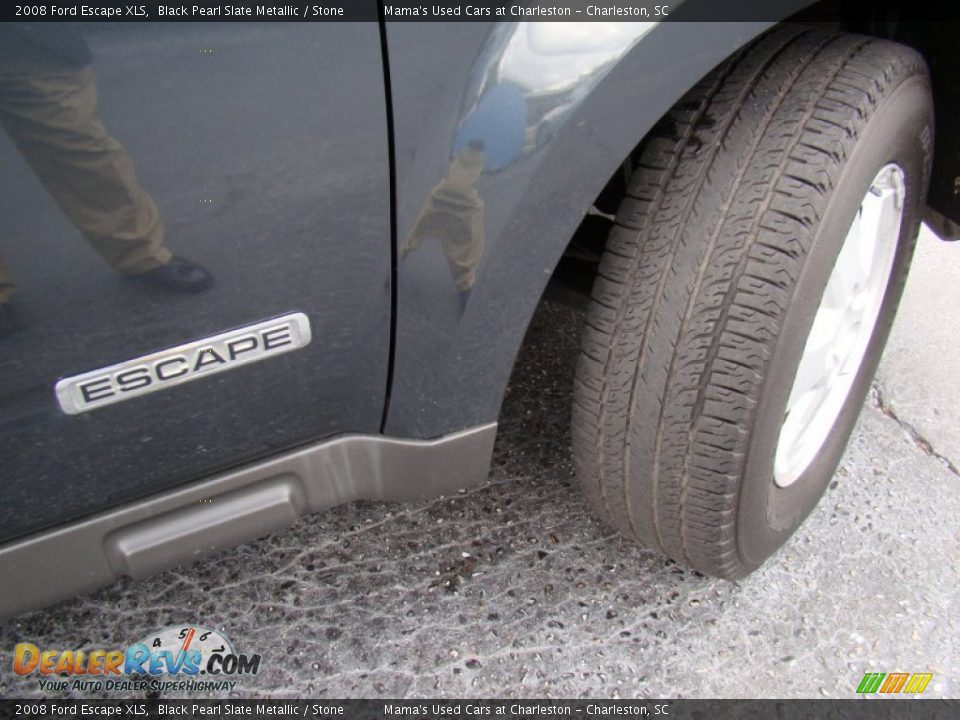2008 Ford Escape XLS Black Pearl Slate Metallic / Stone Photo #23