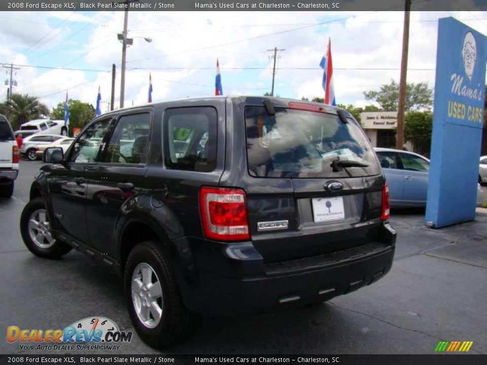 2008 Ford Escape XLS Black Pearl Slate Metallic / Stone Photo #27