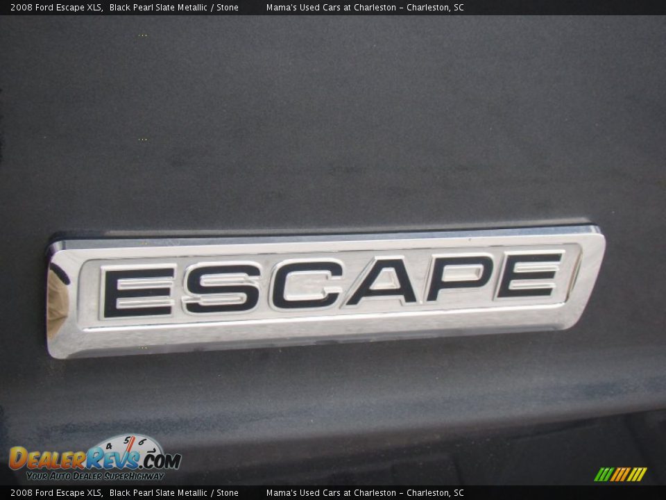 2008 Ford Escape XLS Black Pearl Slate Metallic / Stone Photo #29