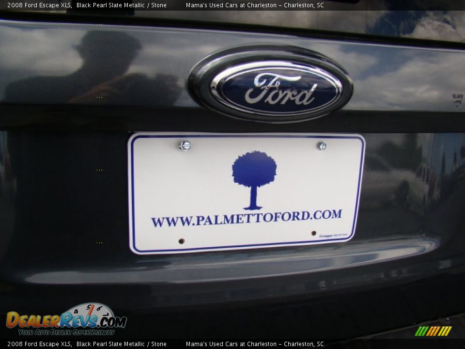 2008 Ford Escape XLS Black Pearl Slate Metallic / Stone Photo #30