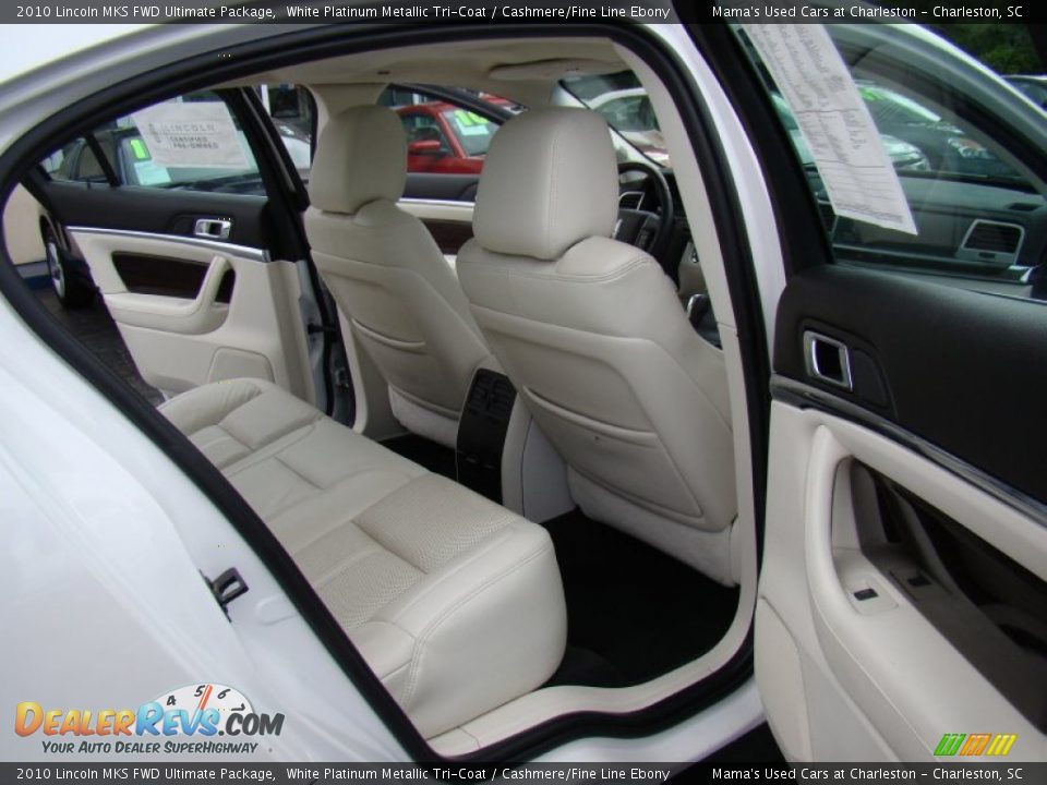 2010 Lincoln MKS FWD Ultimate Package White Platinum Metallic Tri-Coat / Cashmere/Fine Line Ebony Photo #21