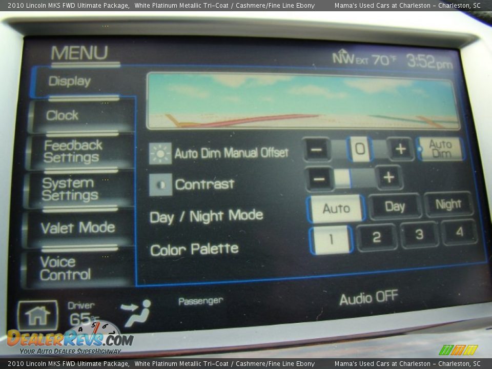 2010 Lincoln MKS FWD Ultimate Package White Platinum Metallic Tri-Coat / Cashmere/Fine Line Ebony Photo #25