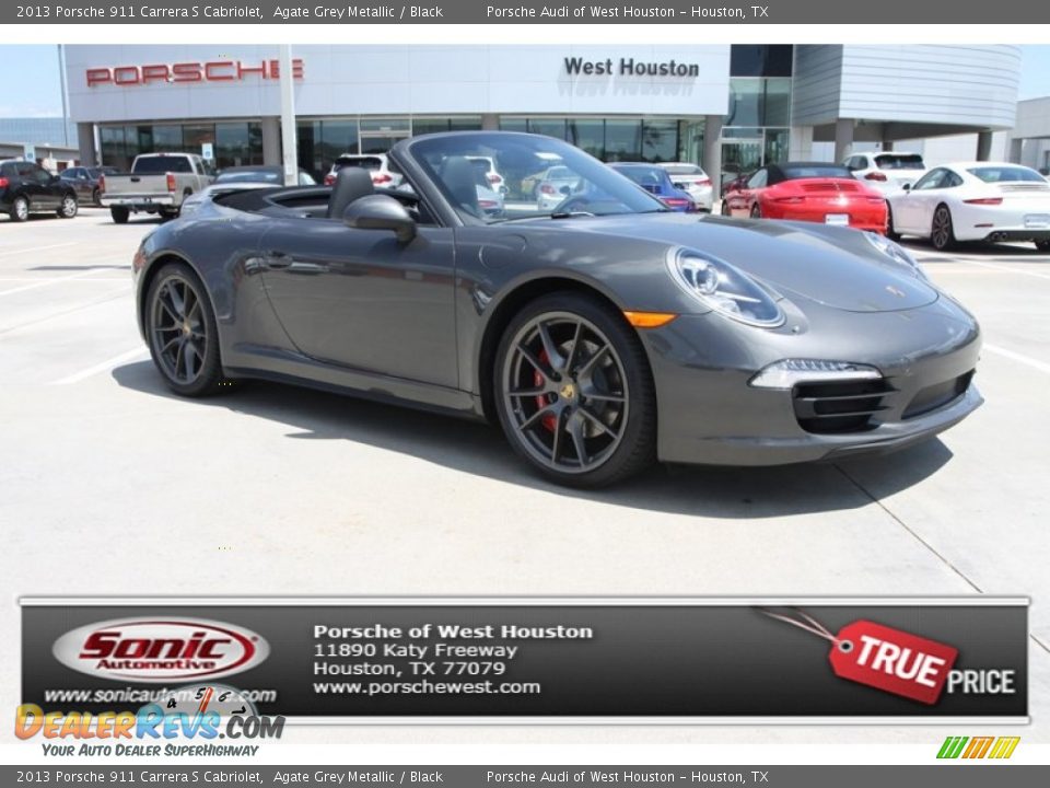 2013 Porsche 911 Carrera S Cabriolet Agate Grey Metallic / Black Photo #1