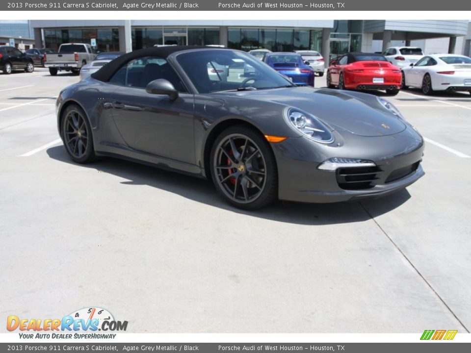 2013 Porsche 911 Carrera S Cabriolet Agate Grey Metallic / Black Photo #2