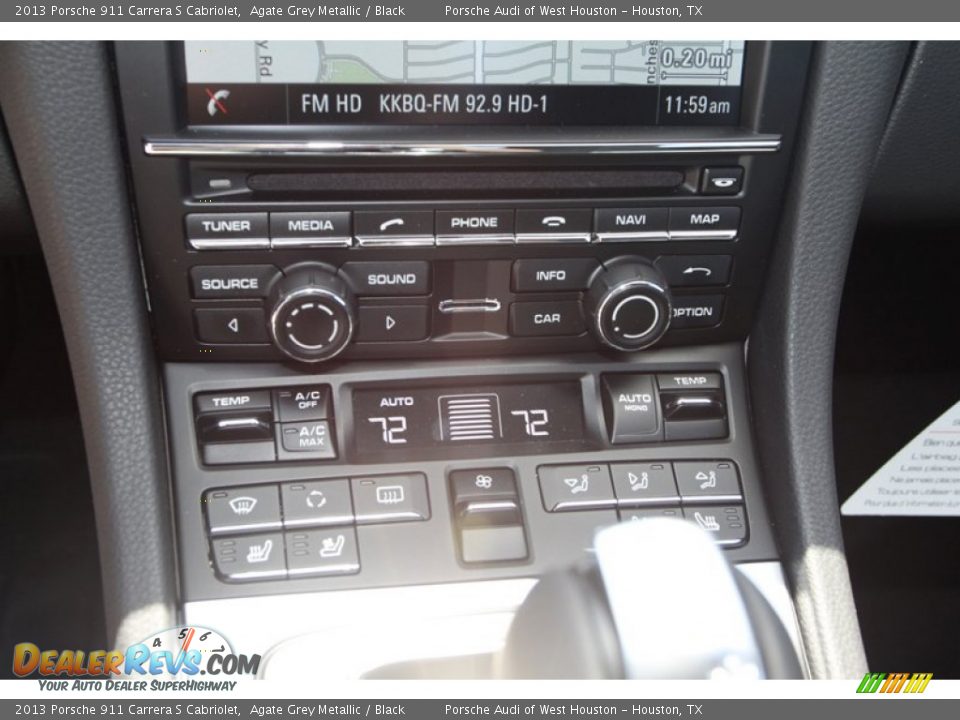 Controls of 2013 Porsche 911 Carrera S Cabriolet Photo #19