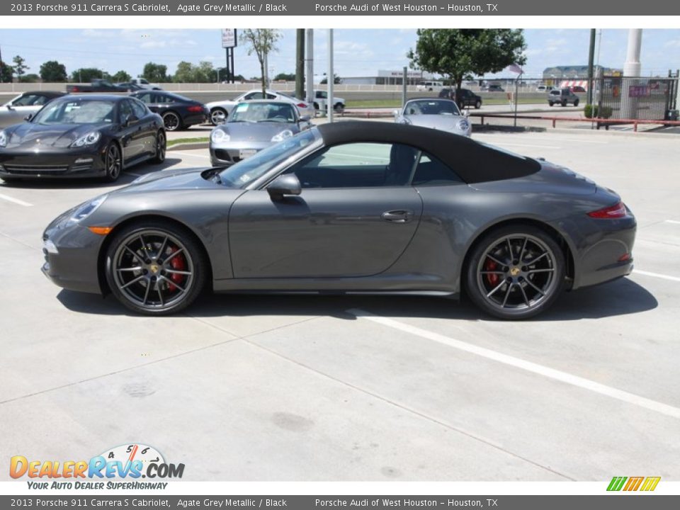 2013 Porsche 911 Carrera S Cabriolet Agate Grey Metallic / Black Photo #24