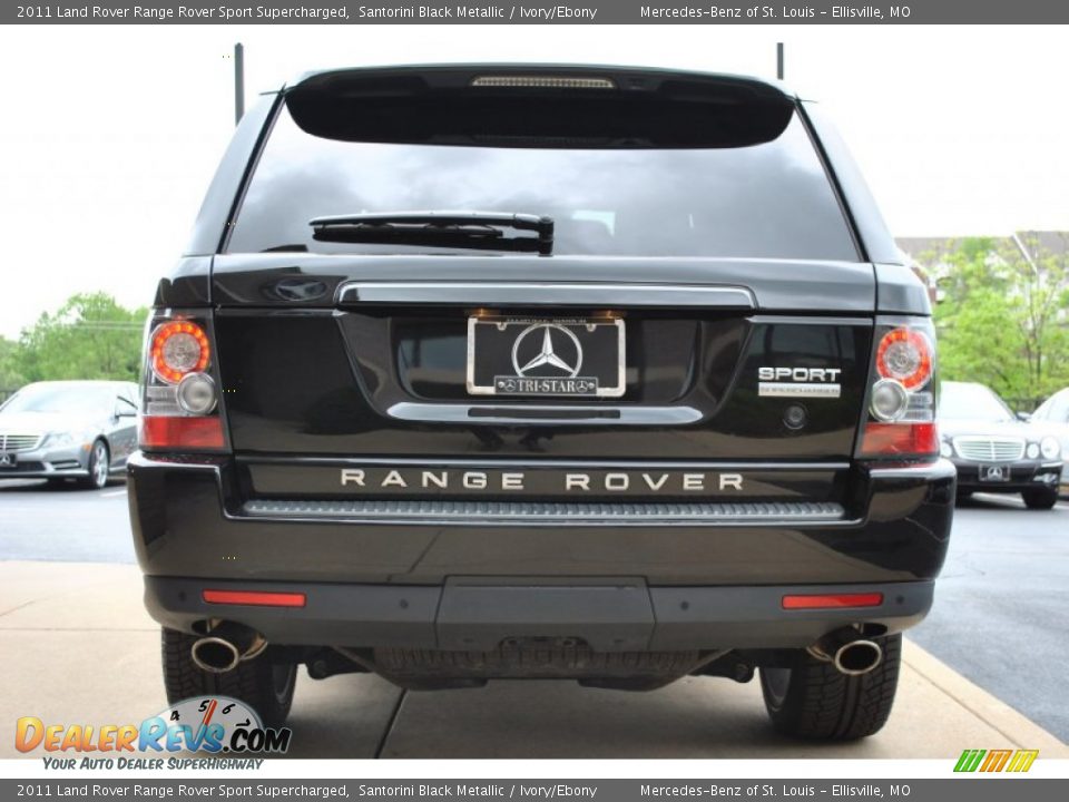 2011 Land Rover Range Rover Sport Supercharged Santorini Black Metallic / Ivory/Ebony Photo #5