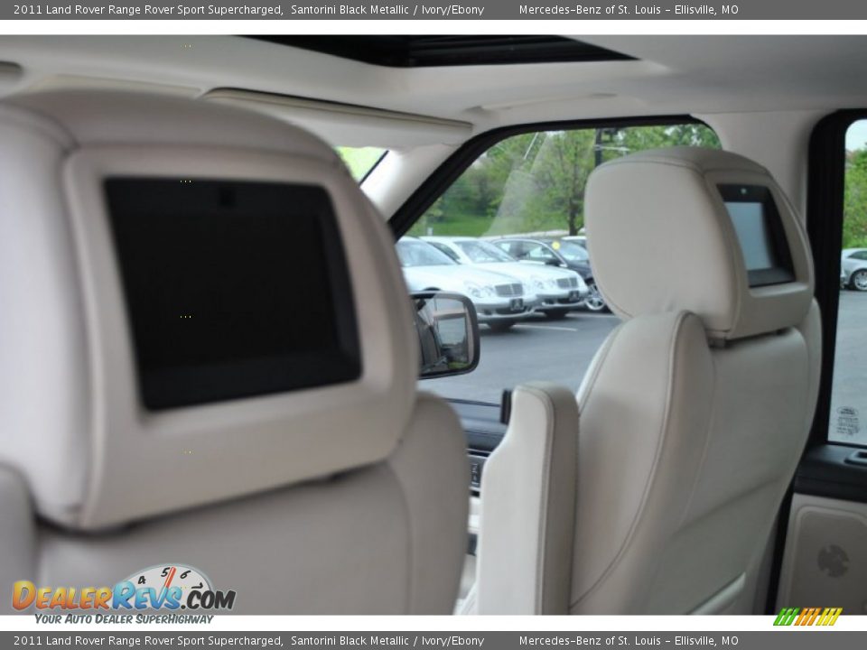2011 Land Rover Range Rover Sport Supercharged Santorini Black Metallic / Ivory/Ebony Photo #6