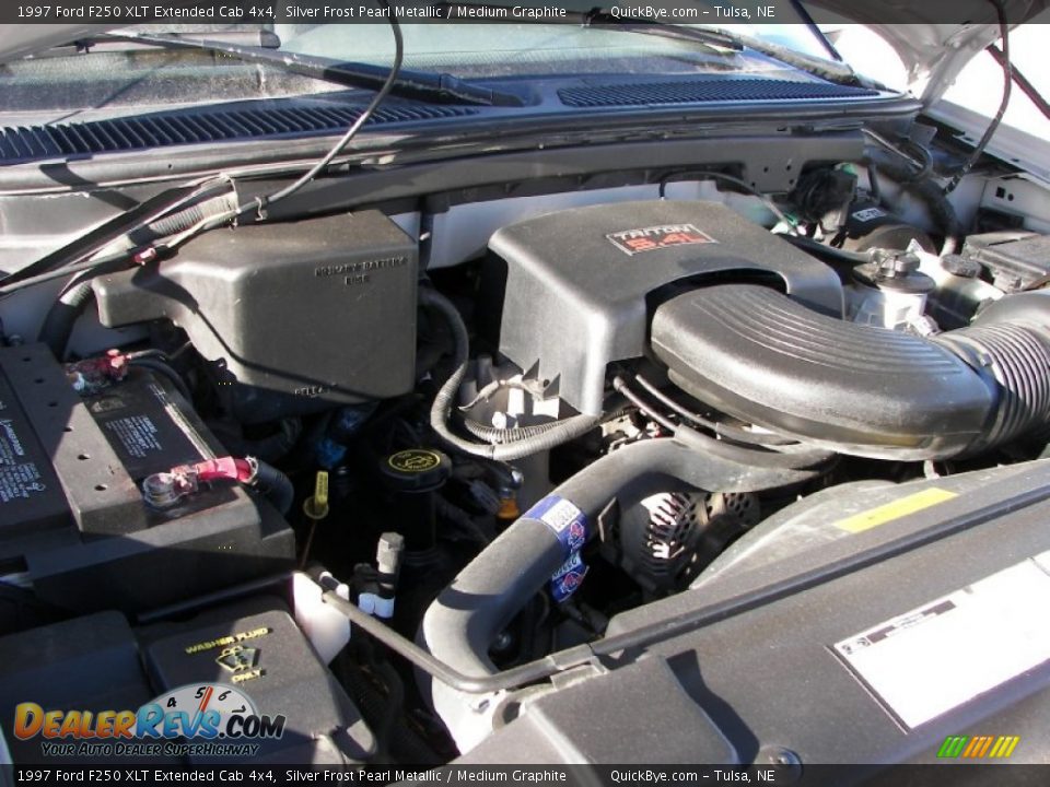 1997 Ford F250 XLT Extended Cab 4x4 5.4 Liter SOHC 16-Valve V8 Engine Photo #9