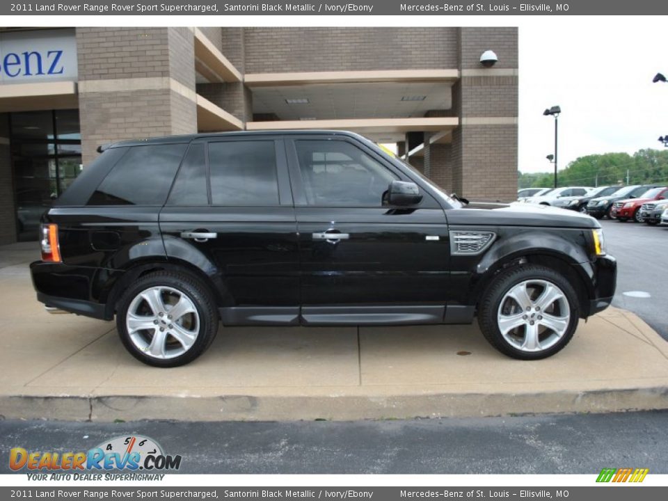 2011 Land Rover Range Rover Sport Supercharged Santorini Black Metallic / Ivory/Ebony Photo #10