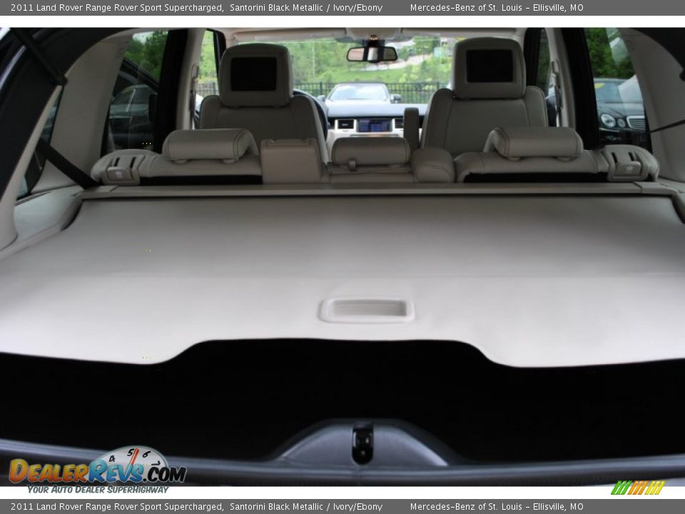 2011 Land Rover Range Rover Sport Supercharged Santorini Black Metallic / Ivory/Ebony Photo #13