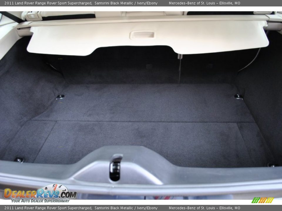 2011 Land Rover Range Rover Sport Supercharged Santorini Black Metallic / Ivory/Ebony Photo #14