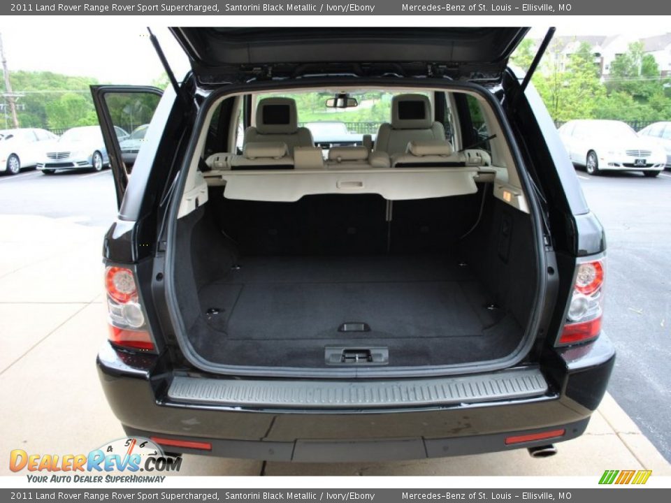 2011 Land Rover Range Rover Sport Supercharged Santorini Black Metallic / Ivory/Ebony Photo #15