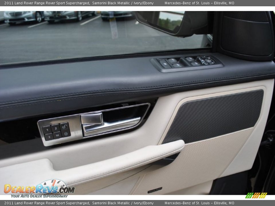 2011 Land Rover Range Rover Sport Supercharged Santorini Black Metallic / Ivory/Ebony Photo #17