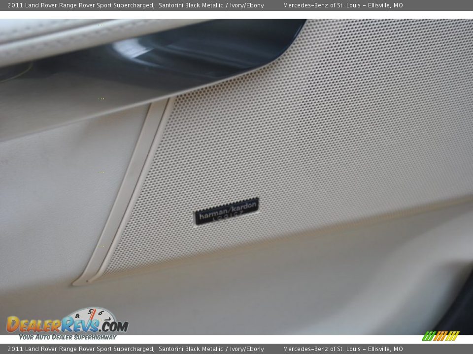 2011 Land Rover Range Rover Sport Supercharged Santorini Black Metallic / Ivory/Ebony Photo #18
