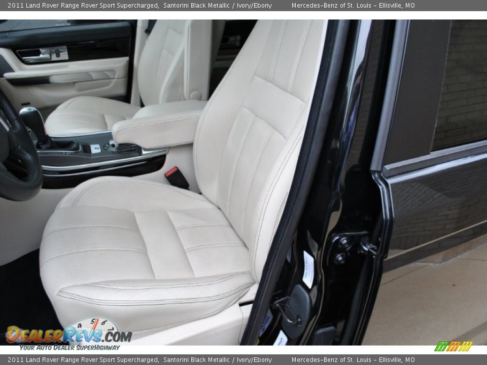 2011 Land Rover Range Rover Sport Supercharged Santorini Black Metallic / Ivory/Ebony Photo #20