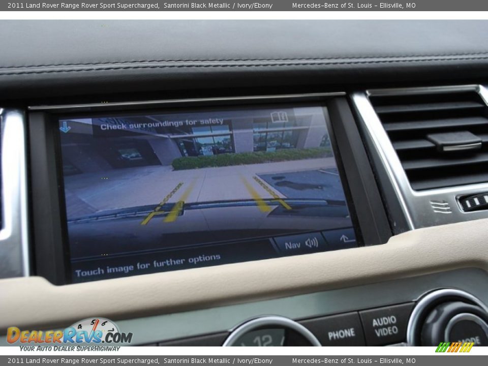 2011 Land Rover Range Rover Sport Supercharged Santorini Black Metallic / Ivory/Ebony Photo #24